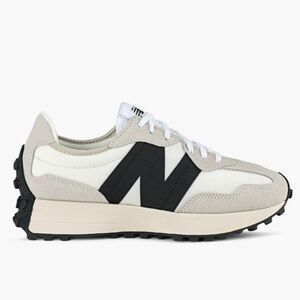 New Balance 327 White and Black Sneakers
